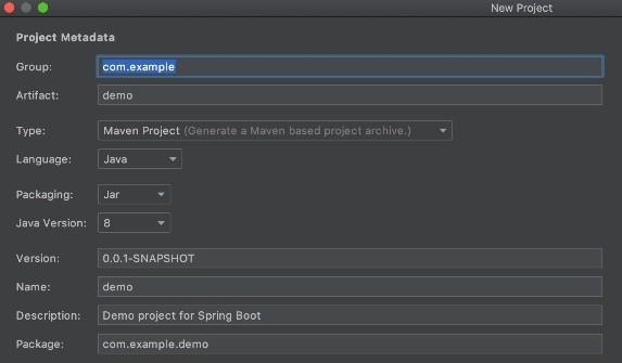 create spring boot project using aliyun start address